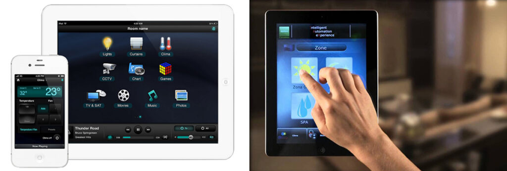 Domotica: touch screen, app