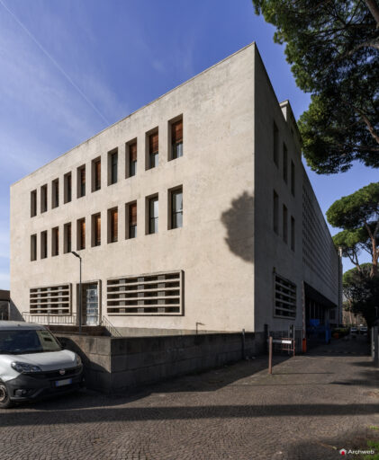 Palazzo delle Poste all'Aventino, fotografie. Arch. A. Libera - M. De Renzi (Roma, 1933-34)