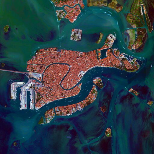Foto aerea di Venezia
