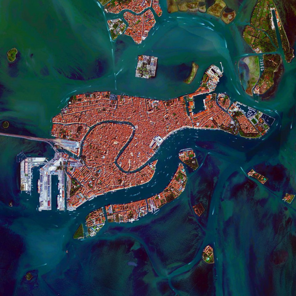 Foto aerea di Venezia