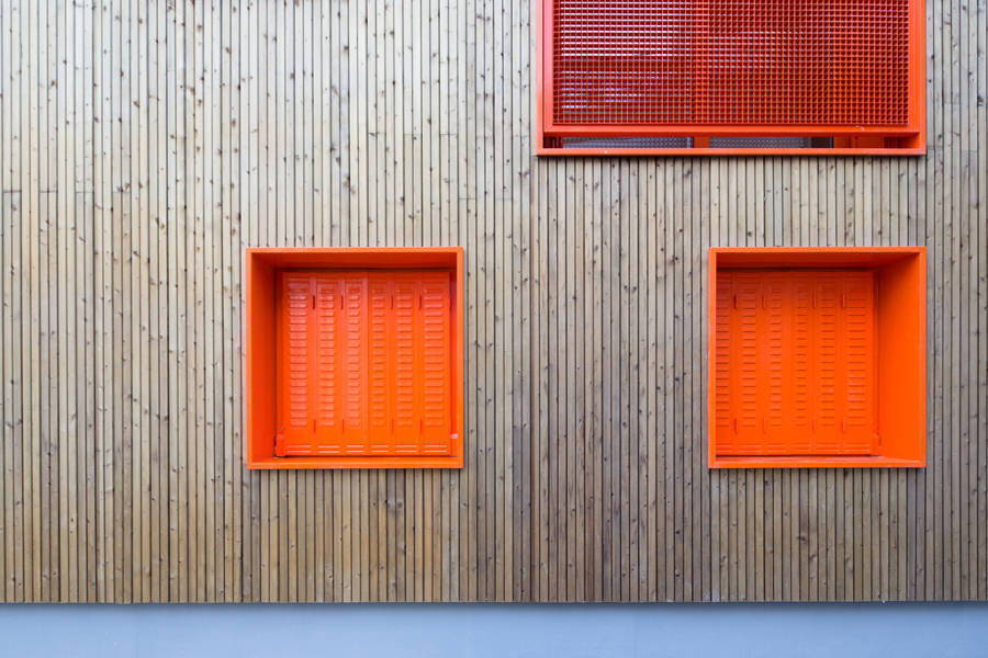 Passive house: social housing detail, Vous Êtes Ici Architectes, in Paris