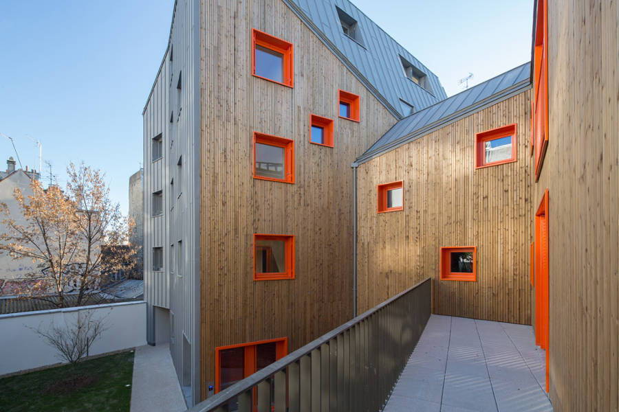 Passive house: social housing, Vous Êtes Ici Architectes, in Paris