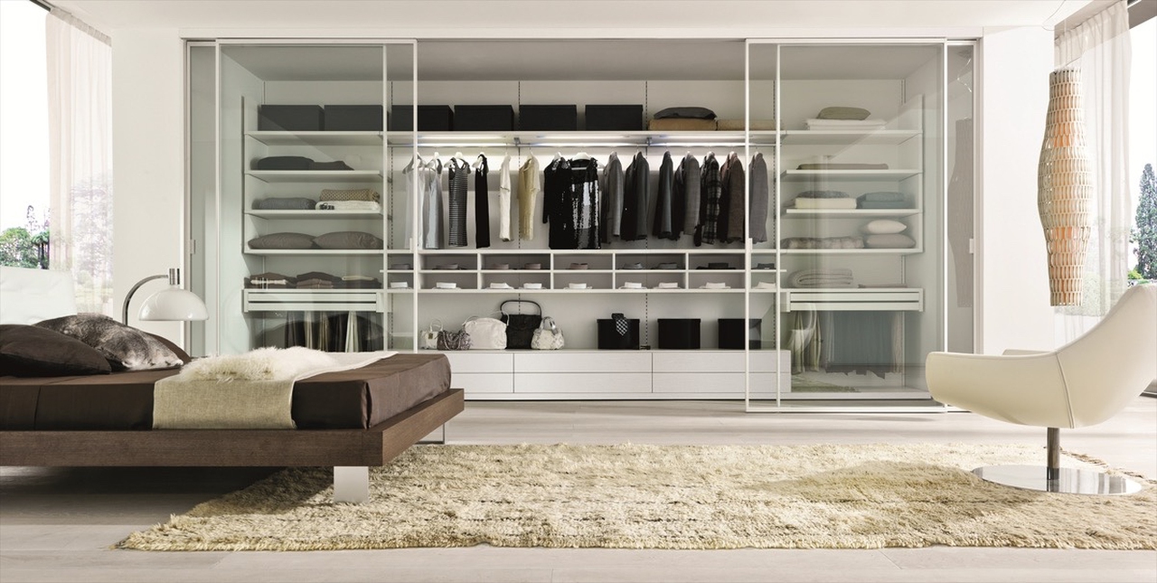 The walk-in closet