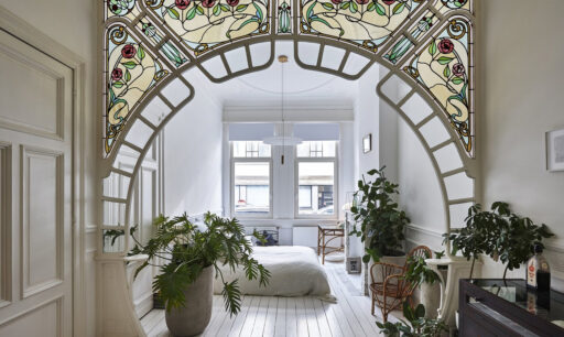 Decorative stained glass windows for interiors