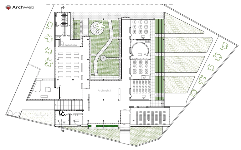 Sant'Elia kindergarten plan by Giuseppe Terragni. Archweb