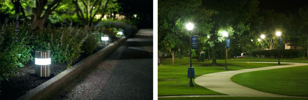 Parco pubblico: illuminazione notturna parco