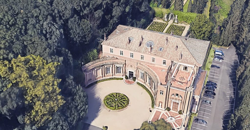 Villa Madama a Roma foto aerea
