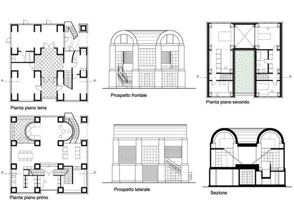 Casa a nove quadrati dwg