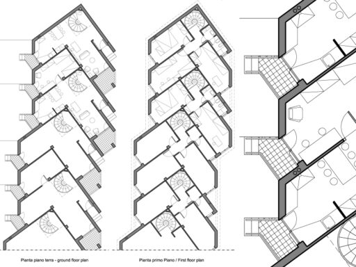 Abitazioni INA Casa a Cesate dwg