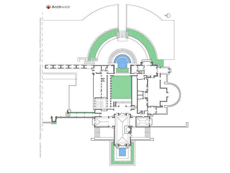 Barnsdall house plan