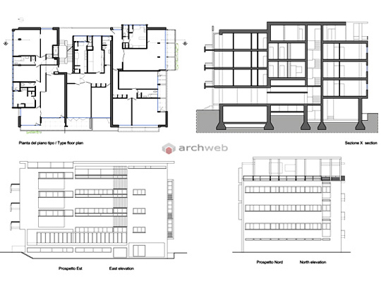 Casa ad appartamenti Giuliani-Frigerio dwg