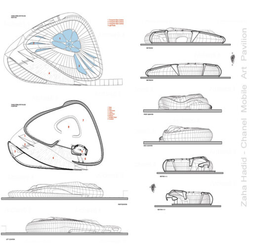 Chanel Mobile Art Pavilion - Drawing dwg - Archweb