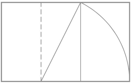 Construction of the golden rectangle