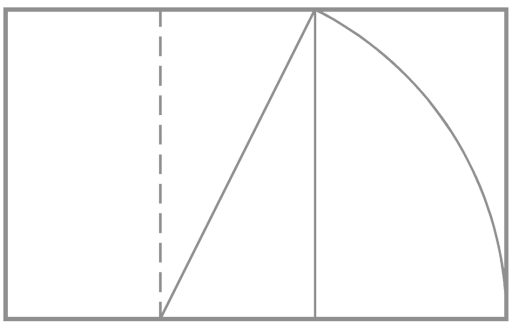Costruzione del rettangolo aureo