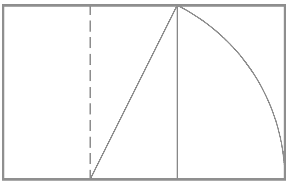 Construction of the golden rectangle