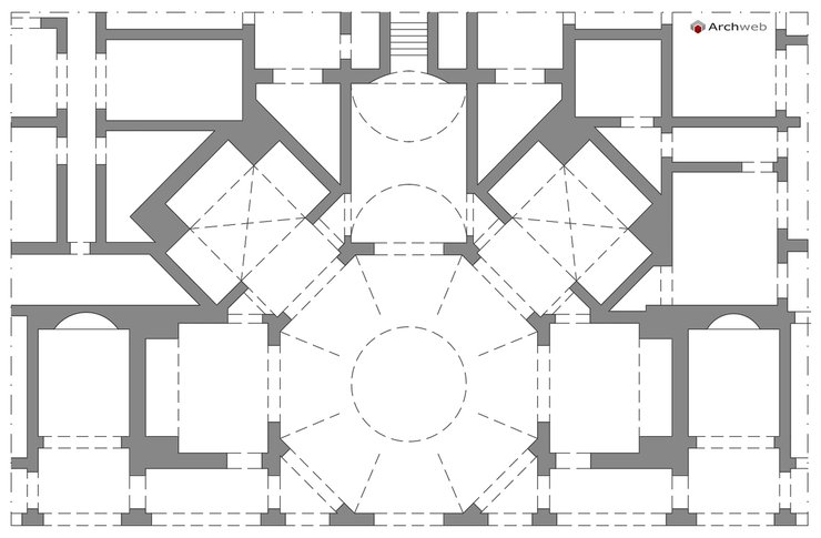 Plan of the Domus Aurea in dwg