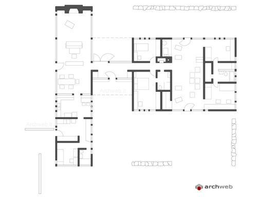Geller House plan drawings dwg