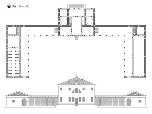Villa Zeno, Andrea Palladio dwg plan