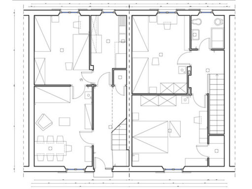 Casa a schiera dwg