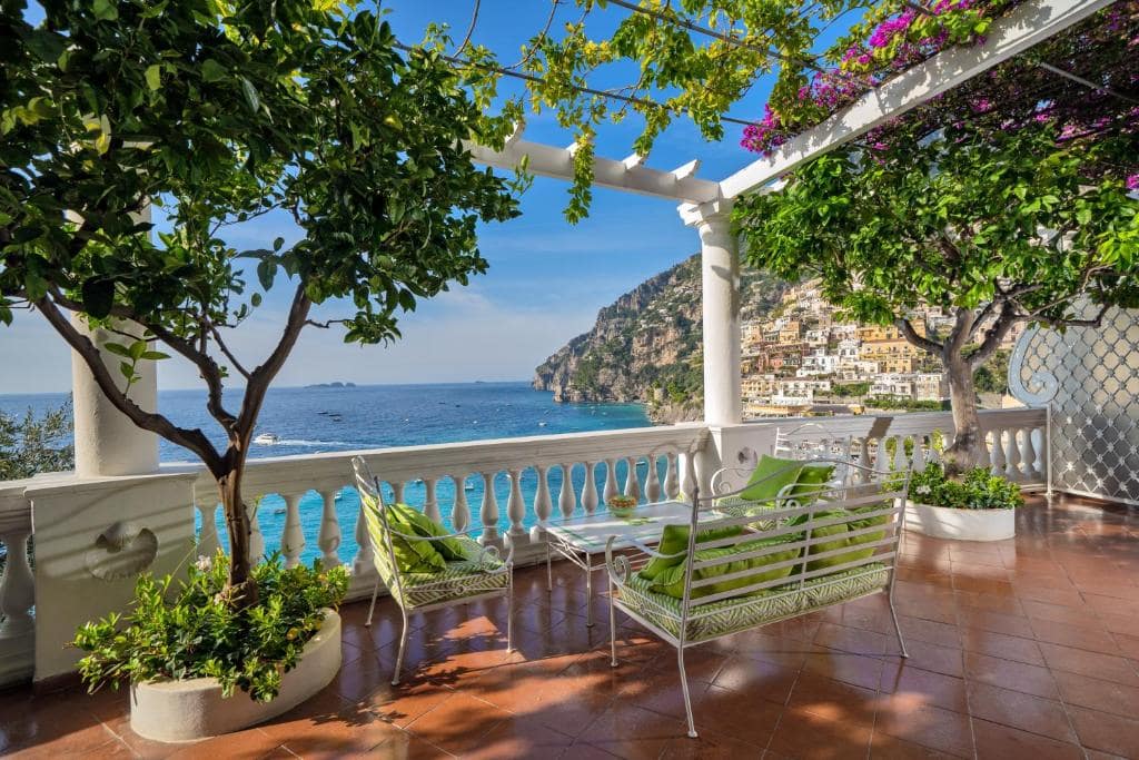 Foto terrazza hotellerie Villa Boheme a Positano in Costiera Amalfitana