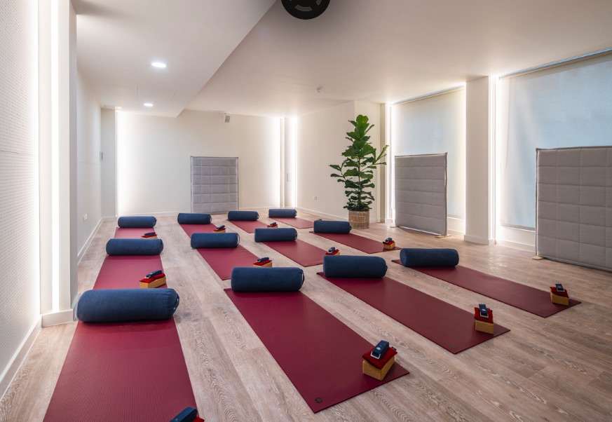 Yoga room coworking space