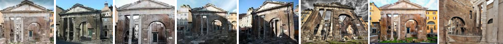 Immagini del Portico di Ottavia a Roma