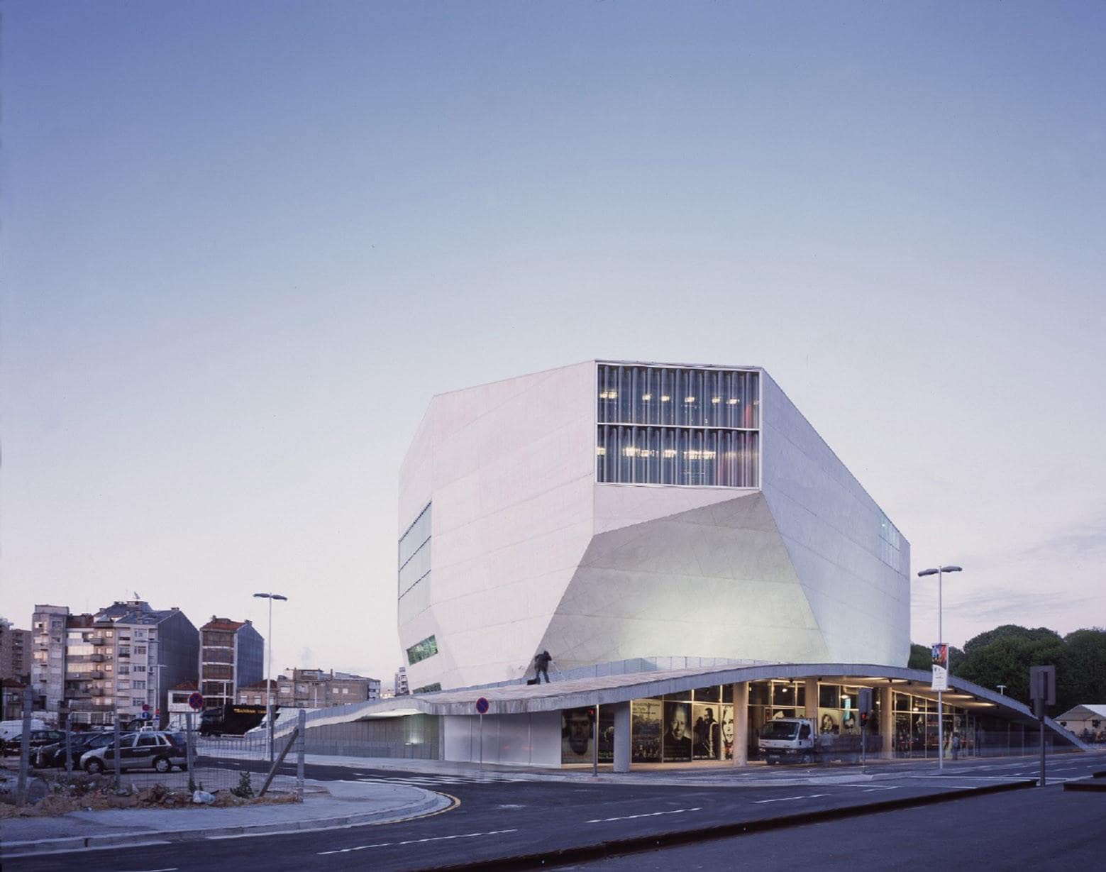 Entertainment building: photo Casa da Musica in Porto, designed by Rem Koolhaas