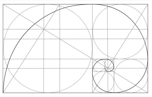 Rettangolo spirale aurea