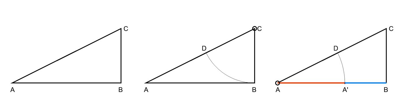 Sezione aurea, costruzione