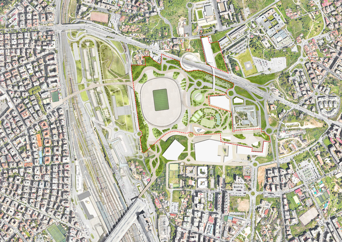 Roma: il nuovo volto della Capitale. Masterplan © A.S. ROMA SPA