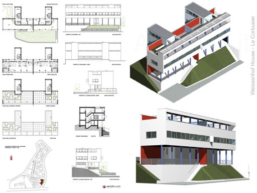 Weissenhof house - Maison double dwg