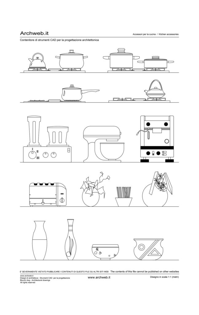 Accessori cucina 04 dwg