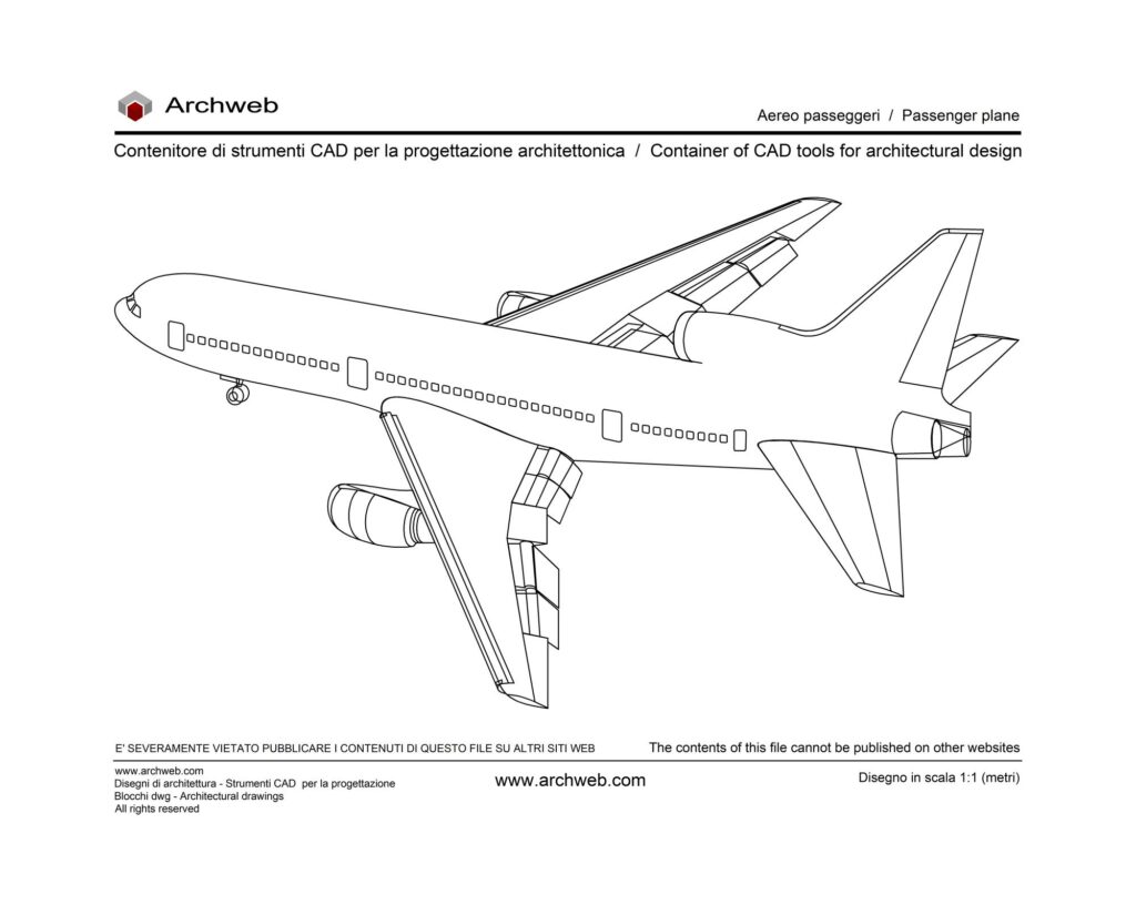 Aereo passeggeri dwg