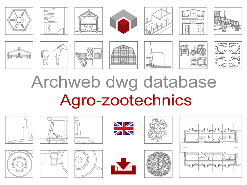 Agrozootechnics dwg drawings. Archweb