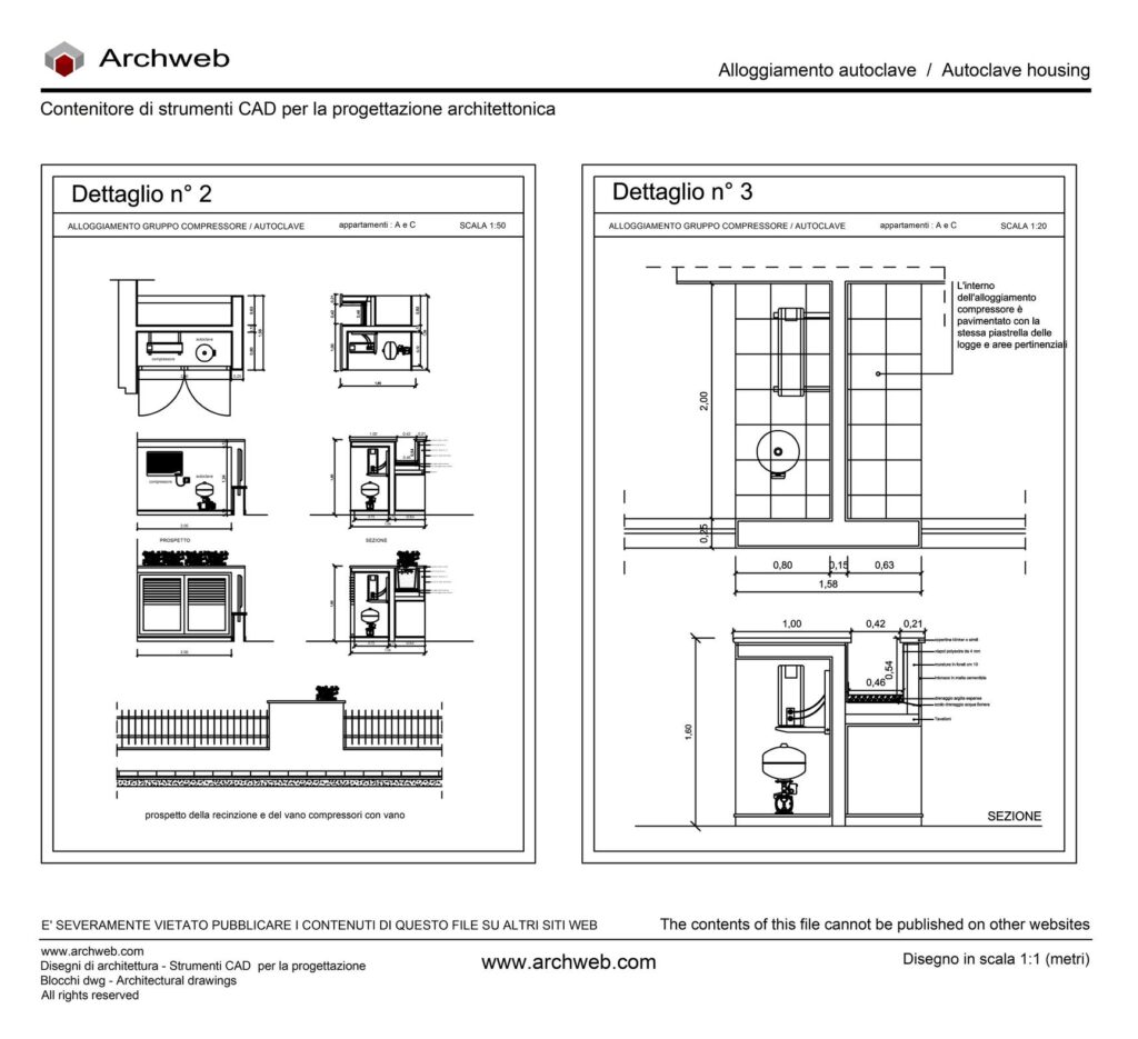 Alloggiamento autoclave dwg.