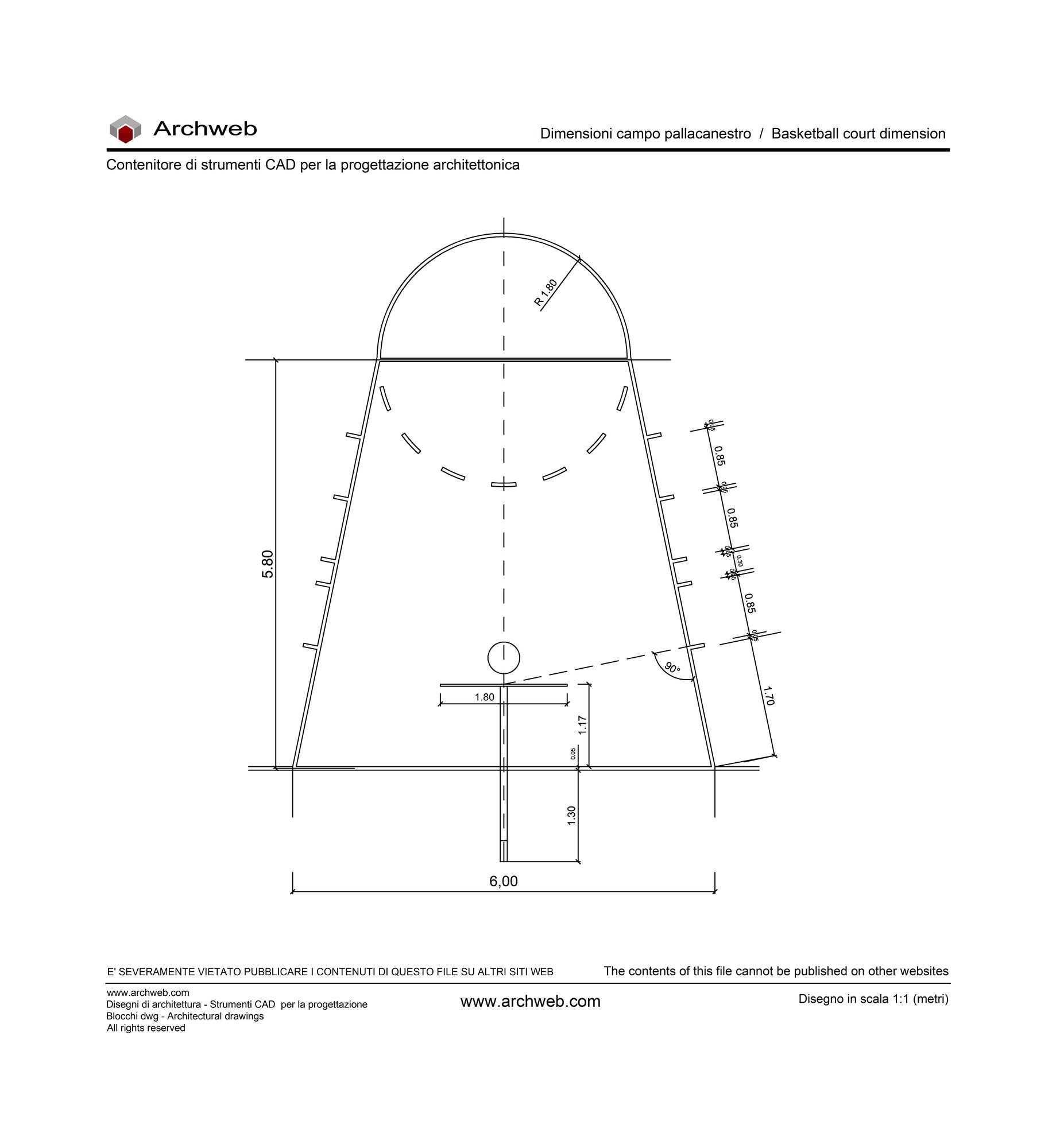 Area trapeizodale basket dwg Archweb