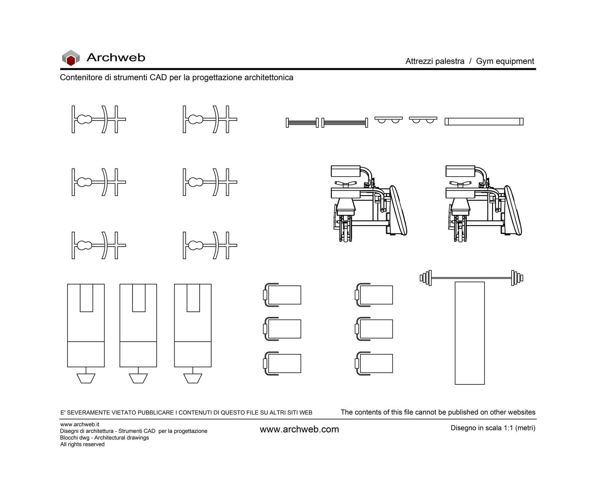 Attrezzi palestra 03 dwg Archweb