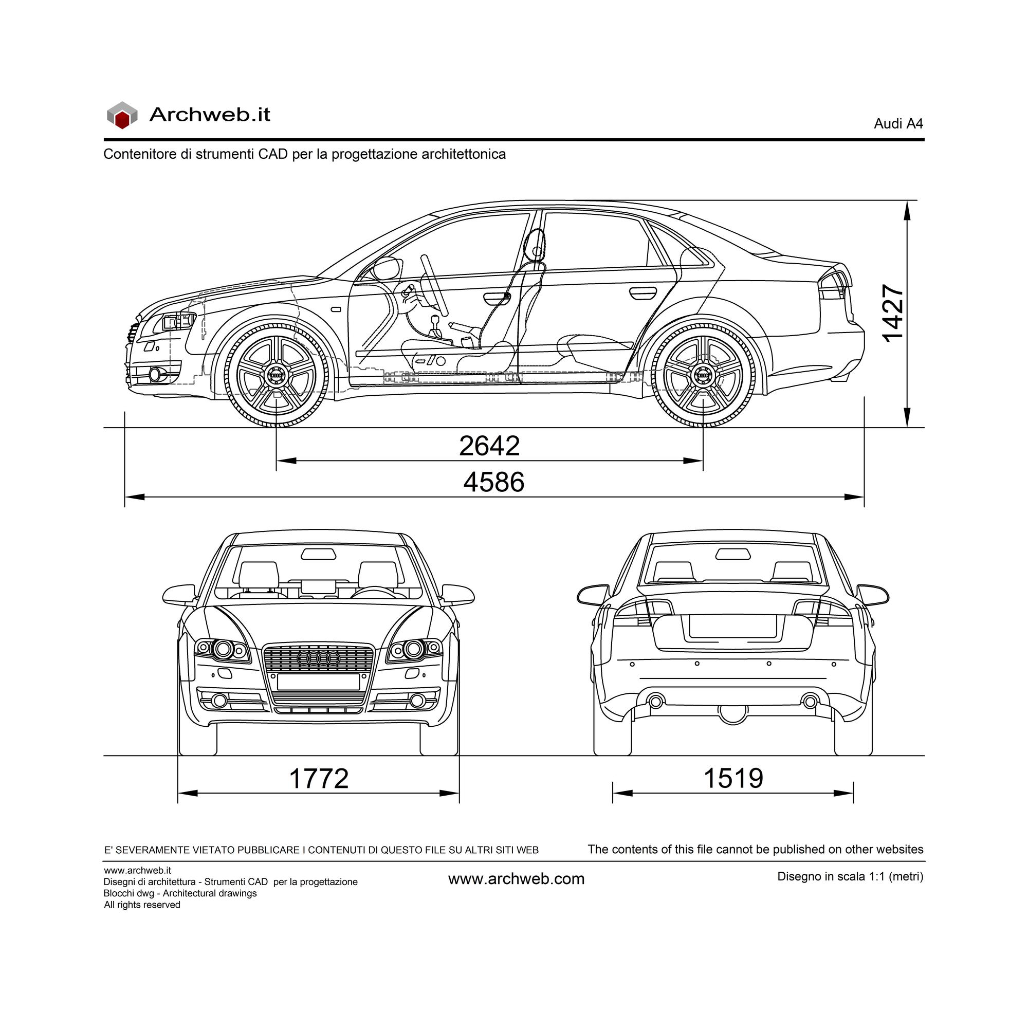 Audi A4 dwg