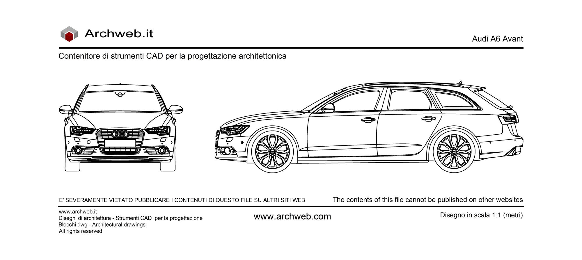 Audi A6 Avant 01 dwg