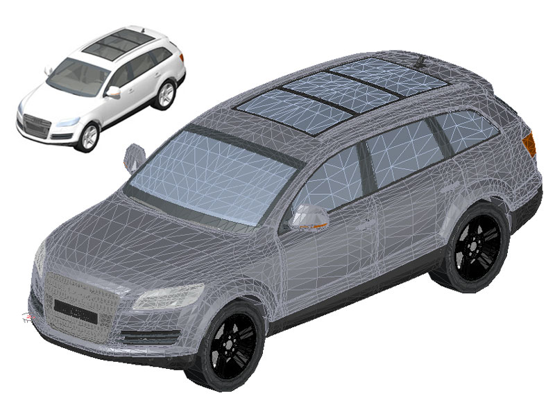 Audi Q7 3D dwg
