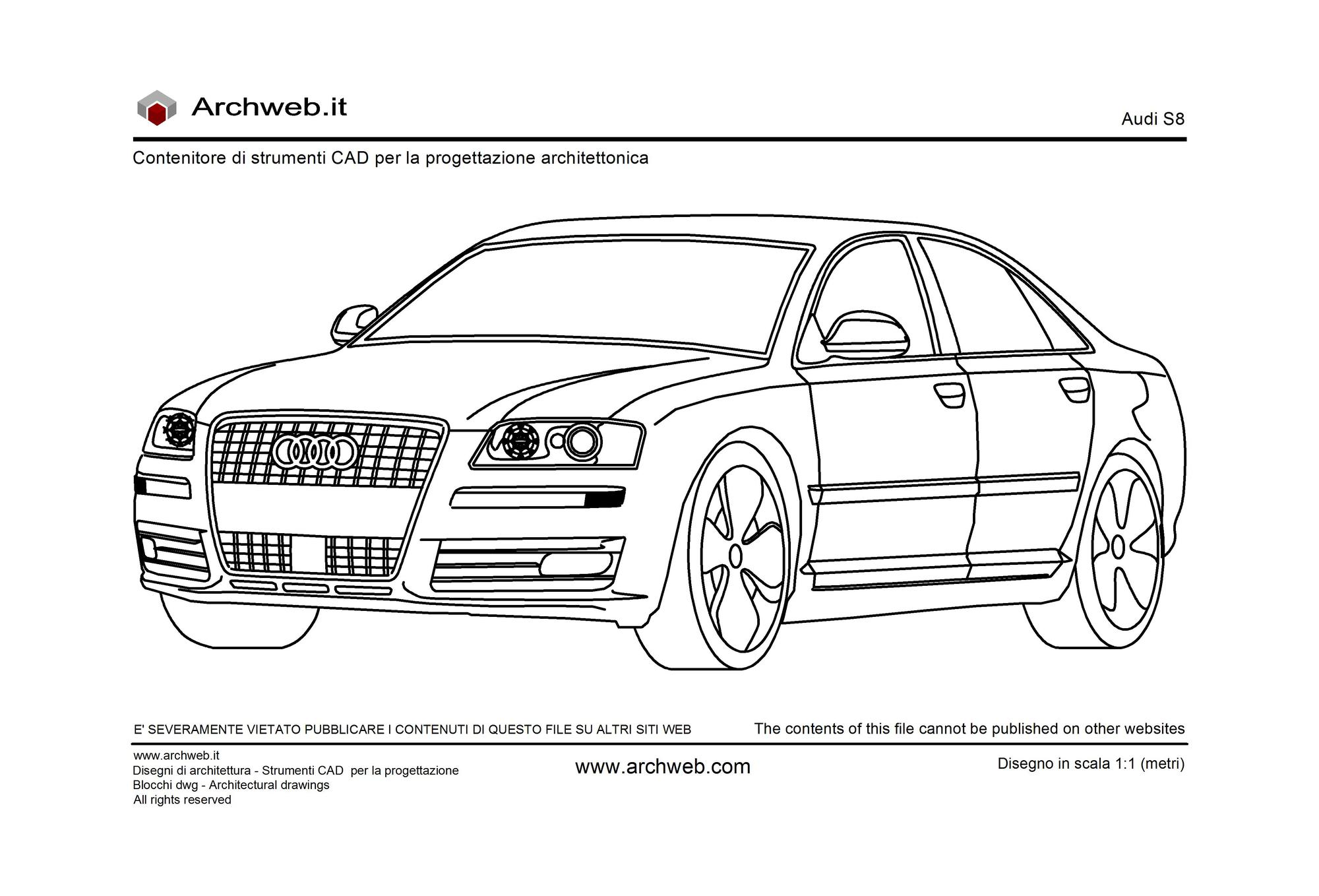 Audi S8 dwg
