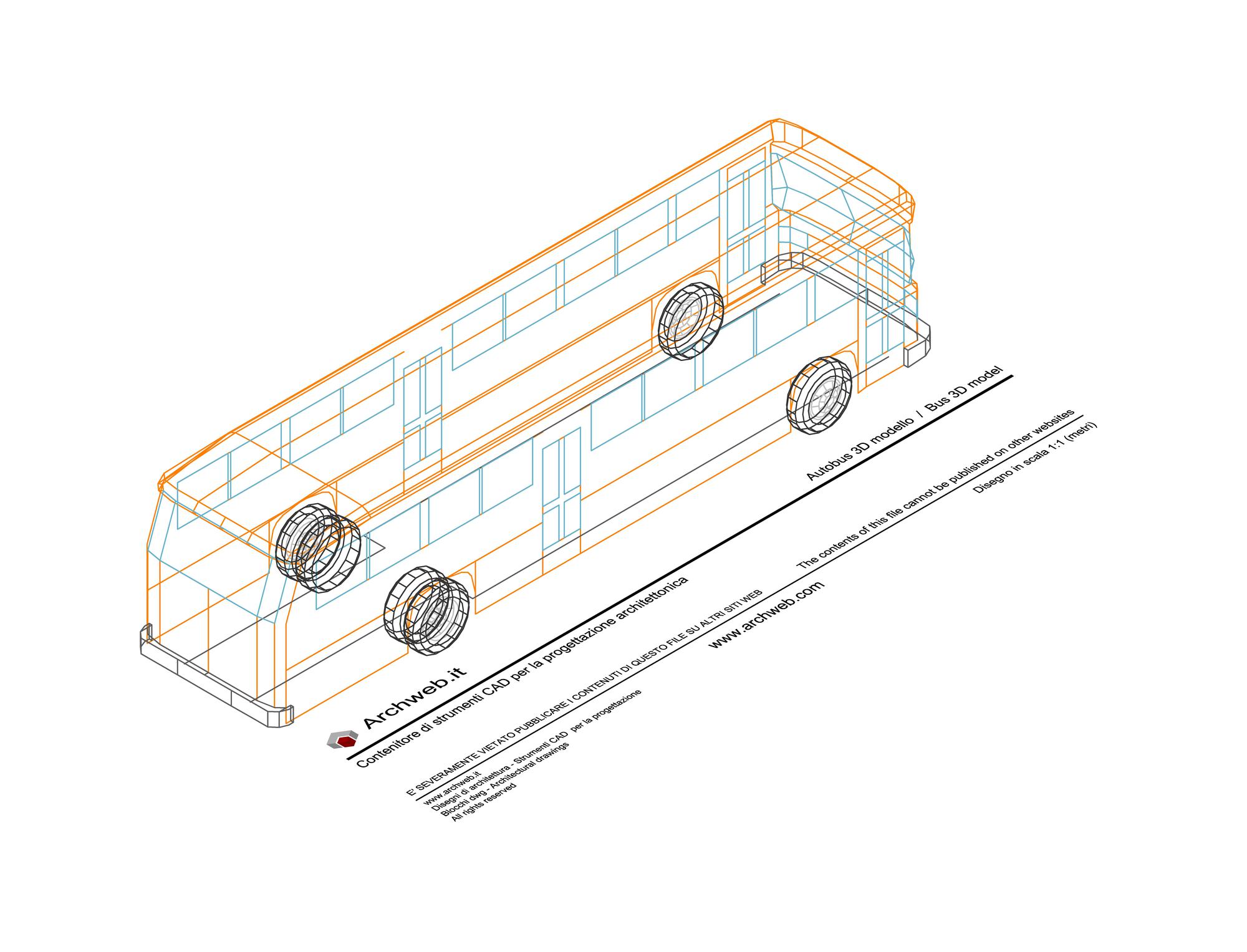 3D bus 03 dwg