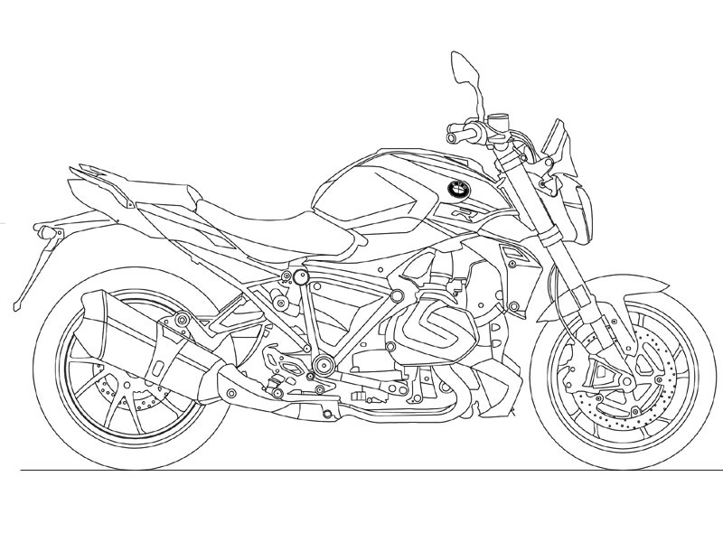 BMW R 1250 R (2021) dwg