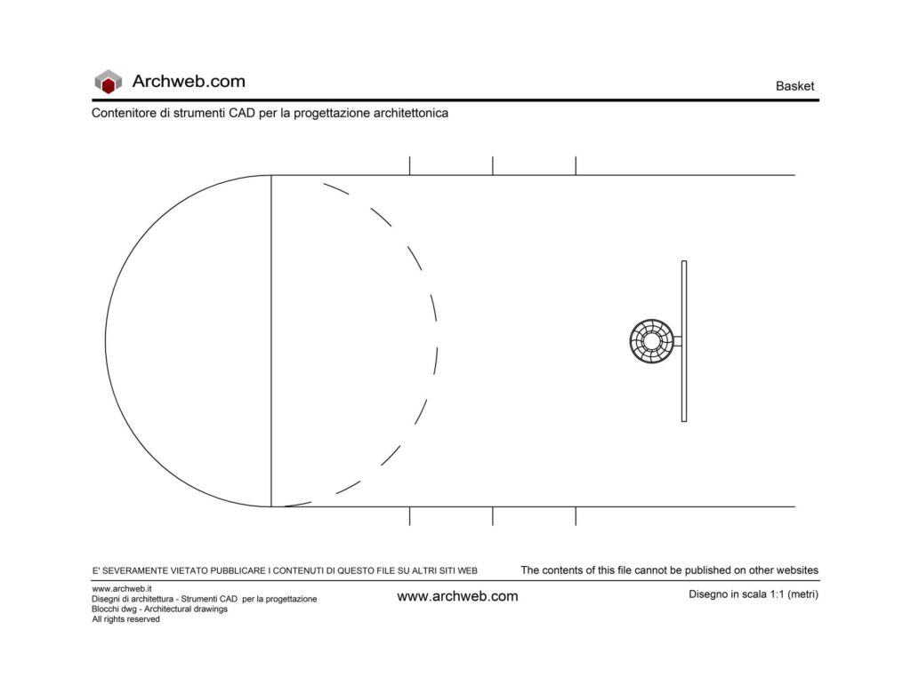 Basketball 01 cad block Archweb