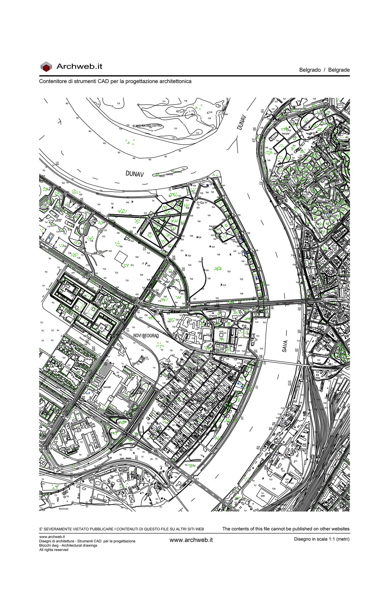 Belgrade preview plan dwg Archweb