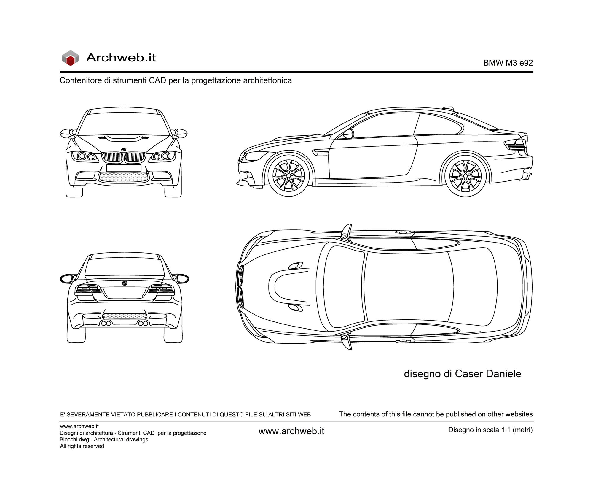 Bmw M3 e92 dwg