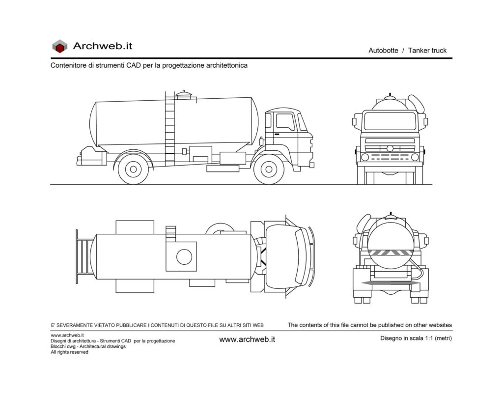 Camion autobotte 01 dwg