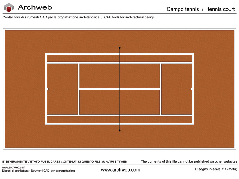 Campo da tennis 03 dwg Archweb