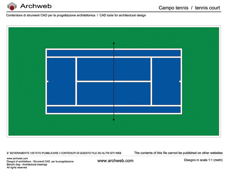 Tennis court 04 cad block Archweb