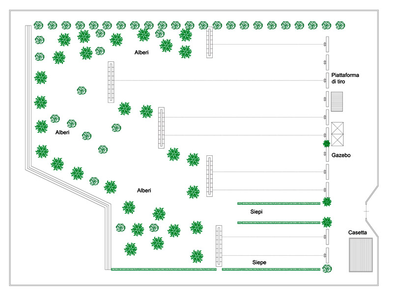 Archery Range 03 cad block Archweb